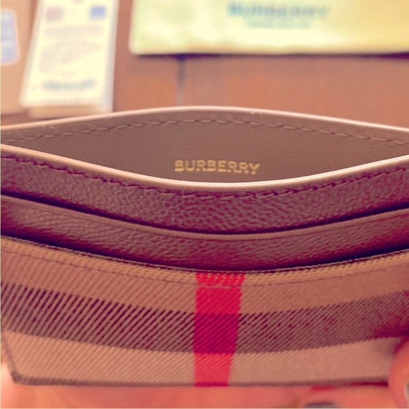 BURBERRY Sandon Canvas Check Slim Card Case NWT! - Picture 16 of 16